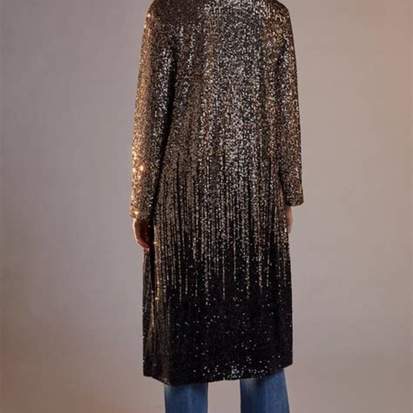 Anthropologie BB Dakota Full Length Sequin Jacket - Picture 3 of 5
